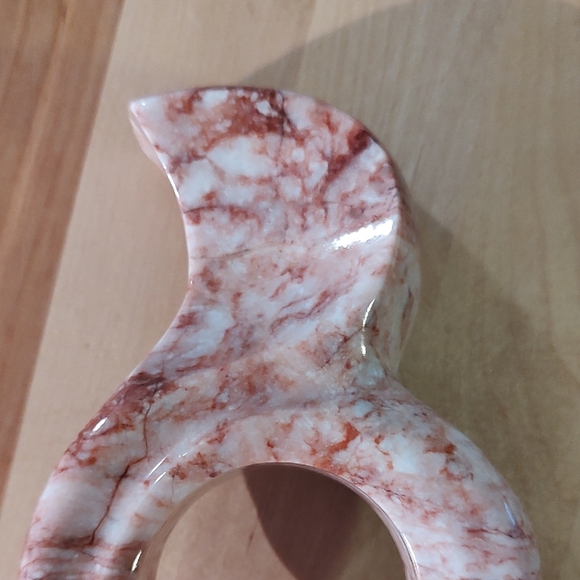The Flame PINK MARBLE Sculpture in Leonardo Nierman Style 7" Tall - Picture 6 of 10